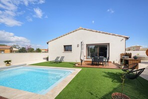 Pool - Villa with Pool, Spa and Sauna (Saint-Nazaire-d'Aude)