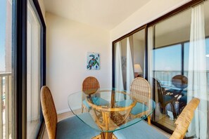 Dining - Gulf-Front Condo w/Private Balcony, Gas Grill, Shared Outdoor Pool, & Free WiFi (Gulf Shores)