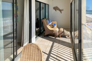 Terrace/patio - Gulf-Front Condo w/Private Balcony, Gas Grill, Shared Outdoor Pool, & Free WiFi (Gulf Shores)