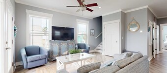 Newly Constructed Beach Home near the Gulf with Private W&D, Grill, Shared Pool, AC