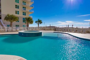 Pool - Waterfront Condo with balcony, pool, hot tub, sauna & AC (Gulf Shores)