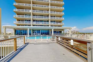 Exterior - Charming Ocean View Condo with Private Balcony, AC, Shared Outdoor Pool, Free WiFi (Gulf Shores)