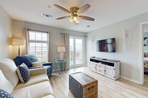 TV, offices - Grand Beach Resort #318, Condo in Gulf Shores with pool and hot tub access (Gulf Shores)