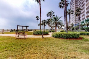 Property grounds - Peaceful water view condo with sauna, pool, tennis court, W&D, hot tub, & patio (Gulf Shores)