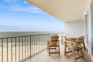 Outdoor dining - Gulf-Front, 12th-Floor Condo w/ Great View, Balcony, AC & Shared Pools/Hot Tubs (Gulf Shores)