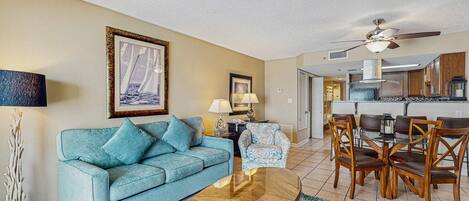 TV, DVD player, offices