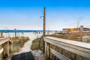 Aan het strand