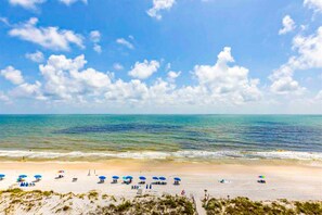 On the beach - Oceanfront condo with pool, elevator, well-equipped kitchen, balcony, & W/D (Gulf Shores)
