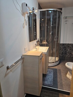 Hair dryer, towels, soap, toilet paper - Cozy apartment in a typical Lombard courtyard (Vanzago)