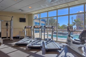 Fitness facility - Wonderful coastal condo with pools, hot tubs, sauna & balcony (Gulf Shores)