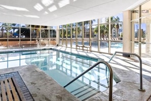 Pool - Beachview condo with shared indoor and outdoor pool, beach acces, and WIFI (Gulf Shores)