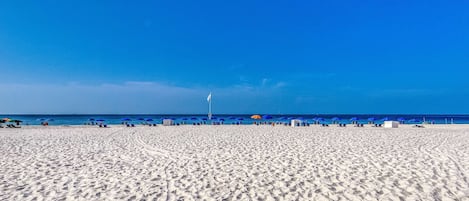 En la playa