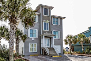 Exterior - Spacious beachfront home with Gulf-view decks, boardwalk, & pool (Orange Beach)