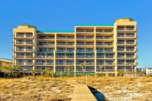 Exterior - Beach & Gulf-front condo with balcony, hot tub, pool, sauna & gym (Orange Beach)