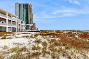 Exterior - Spacious beachfront wedding-friendly home with multiple decks & shared pool (Orange Beach)