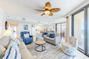 TV, offices - Gulf-front fourteenth-floor condo with pools, hot tub & great view (Orange Beach)