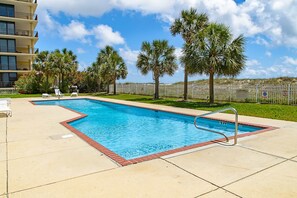 Pool - Newly renovated second-floor condo with shared pool, WiFi, W/D, & central AC (Dauphin Island)