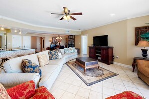 TV, DVD player - Oceanfront Condo w/Balcony, Free WiFi, Shared Pool, Gym,  and Sauna (Orange Beach)