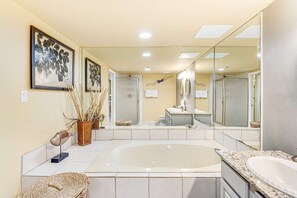 Douche, serviettes fournies