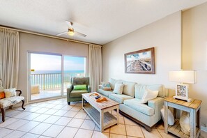 TV, DVD player, stereo - Coastal condo w/ shared, outdoor pool, indoor pool w/ hot tub, & relaxing sauna (Orange Beach)