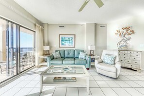 TV, DVD player, offices - Waterfront corner condo with shared pools, wrap-around balcony, & tennis courts (Orange Beach)