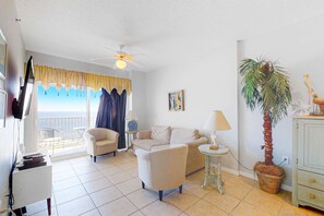 TV, DVD player - Beachfront Resort Condo Featuring Shared Hot Tub & Pool, Central AC, Free WiFi (Orange Beach)