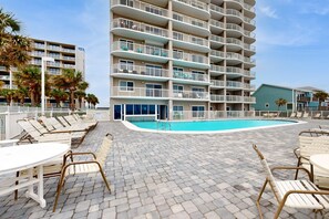 Pool - Fifth-Floor Getaway in Beachfront Resort with Free WiFi, Central AC, Shared Pool (Orange Beach)