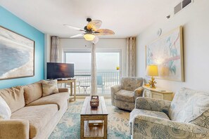 TV, DVD player - Fifth-Floor Getaway in Beachfront Resort with Free WiFi, Central AC, Shared Pool (Orange Beach)