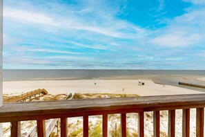 Property grounds - Three story beachfront home with private pool, porch, and boardwalk to gulf coast! (Gulf Shores)