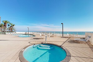 Pool - Beachfront condo w 7th-floor views, pools, W&D, WiFi, private balcony (Gulf Shores)