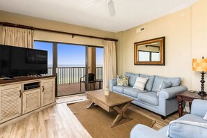 TV, DVD player - Comfy and Convenient Condo in Beachfront Resort with Shared Pool, WiFi, Central AC (Orange Beach)
