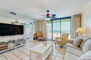 TV, DVD player - Lovely Condo in Beachfront Resort w/Shared Hot Tub & Pool, Central AC, Free WiFi (Orange Beach)