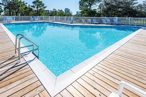 Pool - Enchanting condo with pool, balcony, central AC, & washer,dryer (Orange Beach)