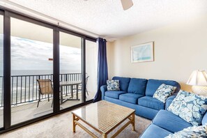 TV, DVD player - Gulf-Front Condo with Balcony Overlooking the Beach, AC, WiFi & Shared Pools (Orange Beach)