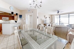 Interior - Garden-level, beachfront condo with patio, AC, pools, hot tub & tennis (Orange Beach)