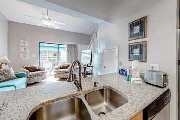 Interior - Inviting condo w/ a spacious living area, shared pools, & easy beach access (Orange Beach)