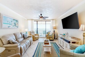 TV, DVD player, offices - White Caps | Beachfront | Pools, Hot Tub & Tennis | Gulf-View Balcony (Orange Beach)