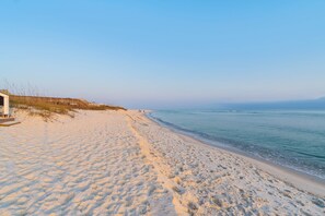 Vlak bij het strand