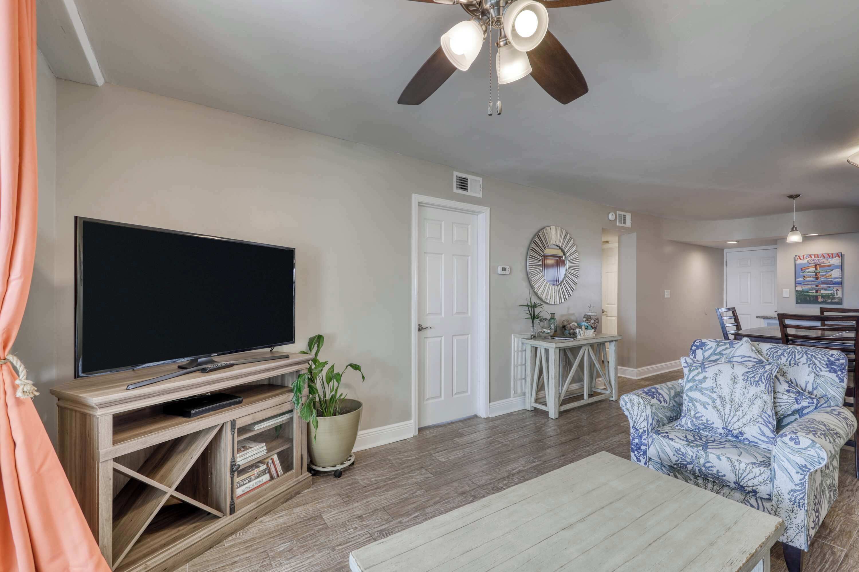 TV, DVD player, offices