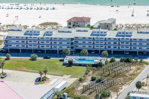 Exterior - Beachfront Suite with Free WiFi, Elevator, Shared Pool, and Central AC (Orange Beach)