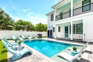 Outdoor pool, a heated pool - Azure! Sleeps 22 ! Golf Cart ! Beach Access ! Pool! (Destin)