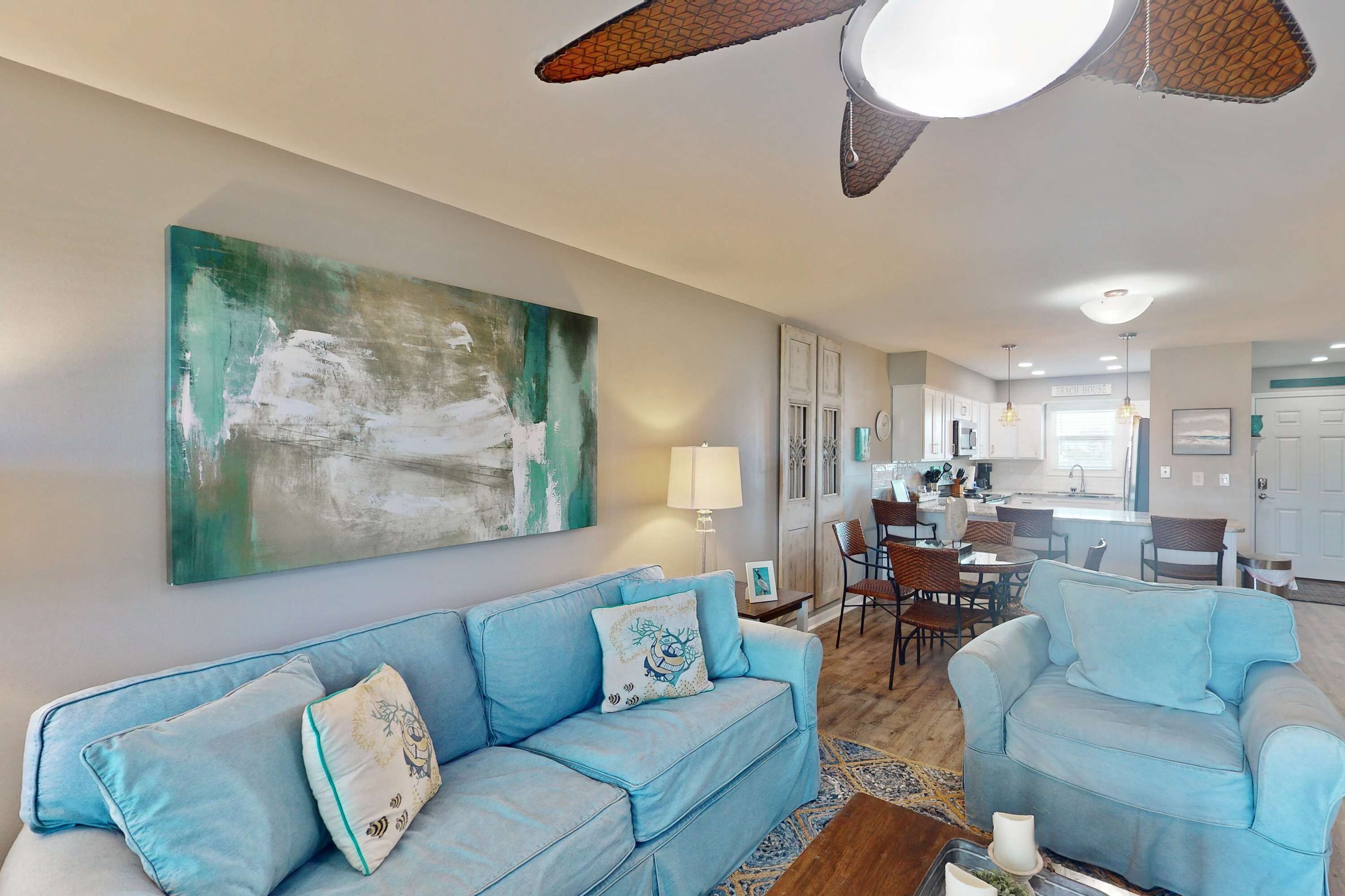 TV, DVD player, offices