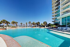 Pool - Gulf Getaway at Caribe with Stunning Views, Heated Pools, Spa, Sauna, Tennis (Orange Beach)