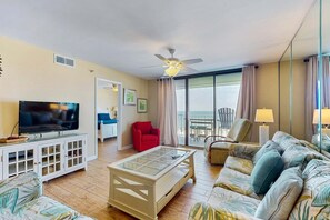TV, DVD player - Waterfront condo w/ an open dining & living area, private balcony, shared pools (Orange Beach)