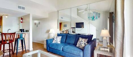 TV, DVD player, offices