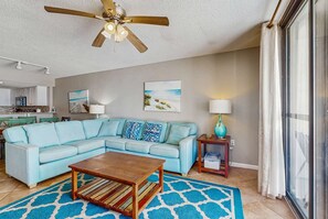 TV, DVD player, offices - Updated, Gulf front condo with beautiful views, shared pool, sauna, and hot tub (Orange Beach)