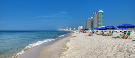 On the beach