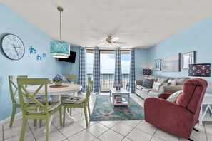 Dining - 5th- floor condo with on-site beach access, 3 pools, sauna, & BBQ area (Orange Beach)