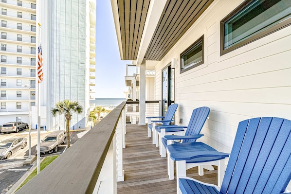 Property grounds - Spacious beachside community home with ocean view, private pool, & fireplace (Orange Beach)