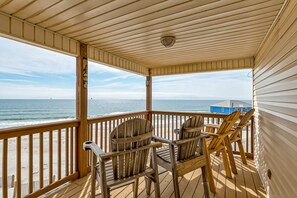 Property grounds - Spectacular Gulf-front home with covered porch & views - on the beach (Dauphin Island)